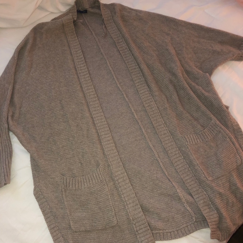 Tan cardigan